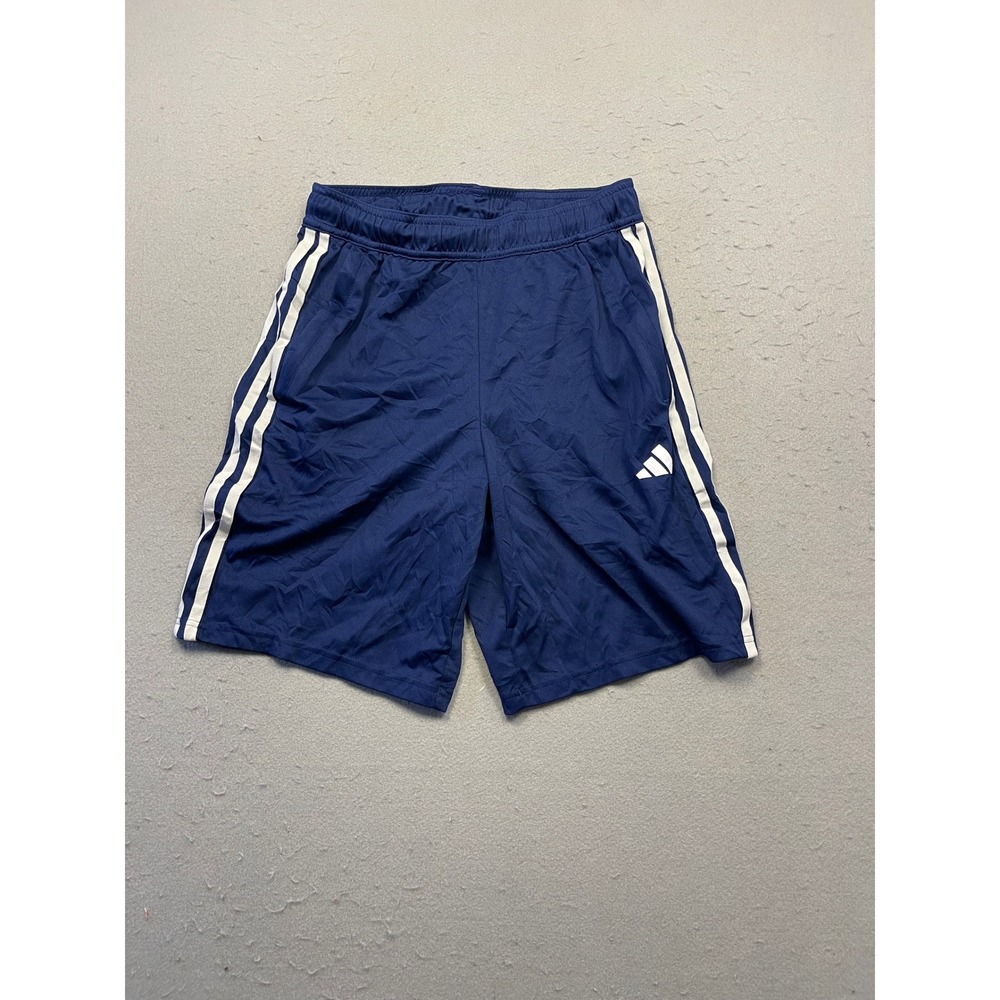 Adidas AEROREADY Shorts Polyester Navy Blue White Small Mens